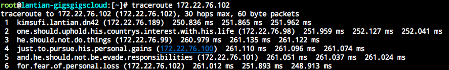 Traceroute 效果