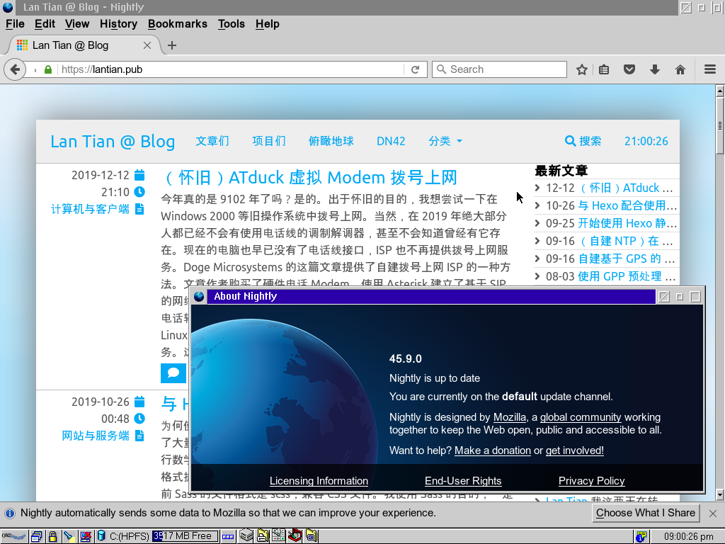 OS/2 Firefox Open Webpage